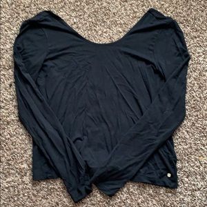 Athletic open back cover up